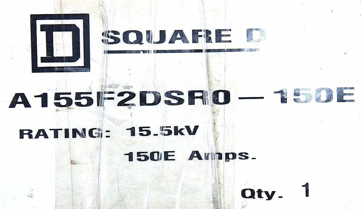 NIB SQUARE D, A155F2DSR0-150E CURRENT LIMITING POWER FUSE 150E AMPS, 15.5KV