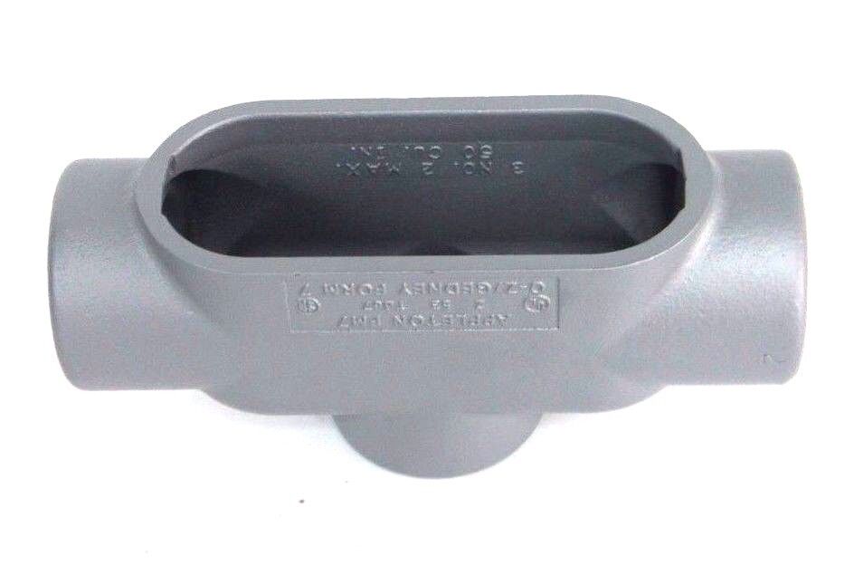 NIB APPLETON TB67 GRAYLOY FM7 CONDUIT BODY TYPE TB, 2"