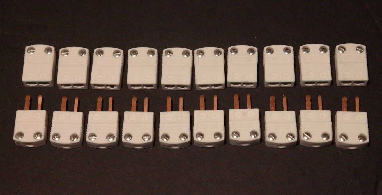 LOT OF 10 OMEGA CERAMIC CONNECTOR SETS MALE & FEMALE