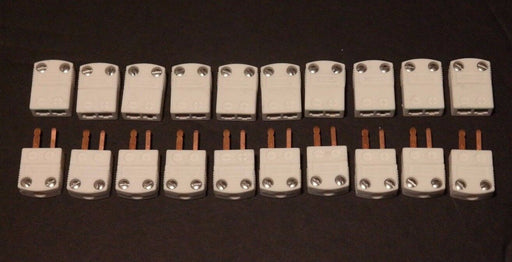 LOT OF 10 OMEGA CERAMIC CONNECTOR SETS MALE & FEMALE