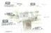 LOT OF 5 NEW HUBBELL SHC1024 CORD CONNECTORS, ALUMINUM N.P.T. HUB SIZE: 1/2''