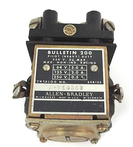 9007CO6ALLEN BRADLEY X-218868 RELAY W/ 00D155 COIL 115-125V, X218868