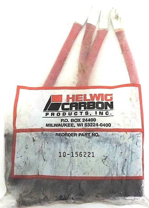 BAG OF 4 NEW HELWIG CARBON 10-156221 CARBON BRUSHES 2.25X1.5X0.625INCH