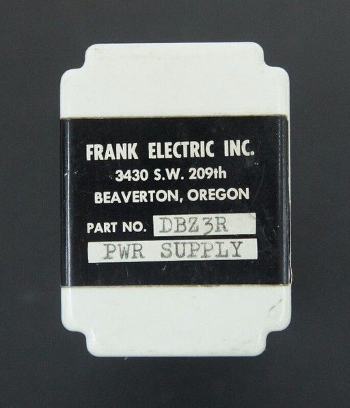 FRANK ELECTRIC DBZ3R POWER SUPPLY RELAY