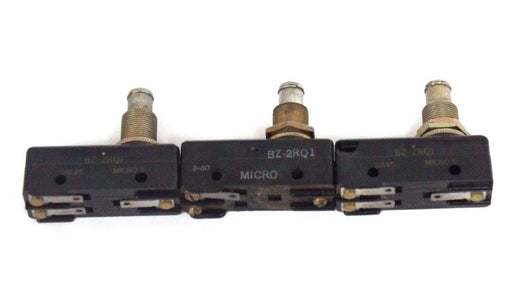 LOT OF 3 HONEYWELL MICROSWITCH BZ-2RQ1 PLUNGER BASIC SWITCHES BZ2RQ1