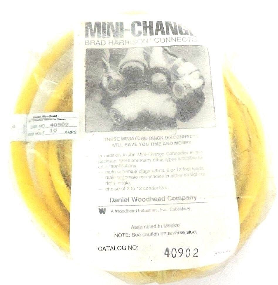 NIB BRAD HARRISON WOODHEAD 40902 MINI-CHANGE CORDSET 600VOLT, 10AMPS