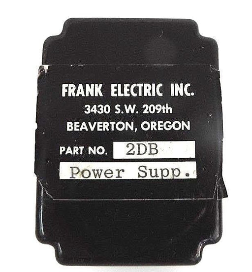 FRANK ELECTRIC 2DB RELAY POWER SUPPLY MODULE