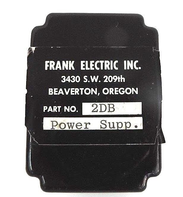 FRANK ELECTRIC 2DB RELAY POWER SUPPLY MODULE
