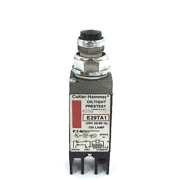 CUTLER HAMMER E29TA1 BLACK OILTIGHT PRESTEST INDICATOR 120V 50/60HZ