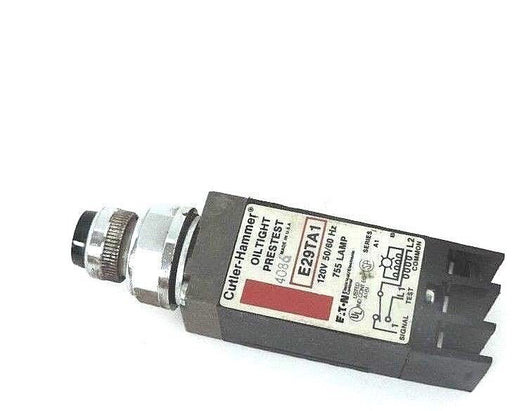 CUTLER HAMMER E29TA1 BLACK OILTIGHT PRESTEST INDICATOR 120V 50/60HZ