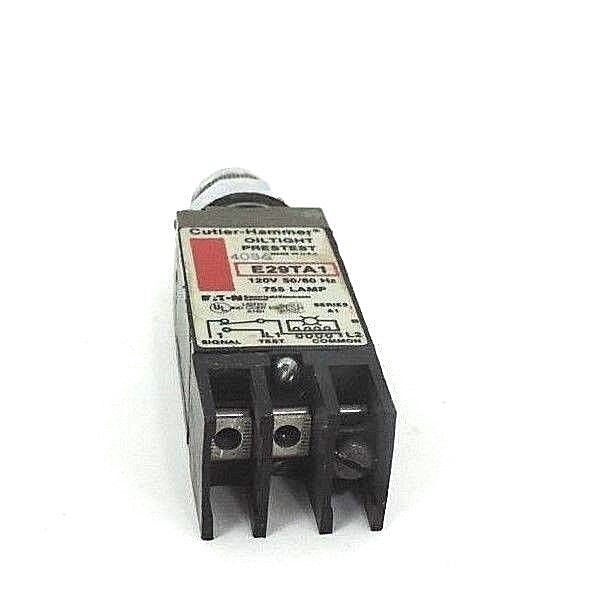 CUTLER HAMMER E29TA1 BLACK OILTIGHT PRESTEST INDICATOR 120V 50/60HZ