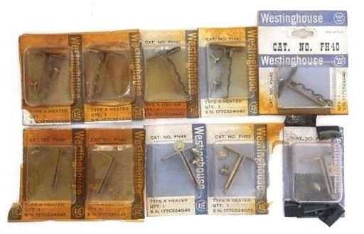 LOT OF 10 WESTINGHOUSE TYPE A HEATER ELEMENTS FH32, FH40, FH46, FH49, FH55