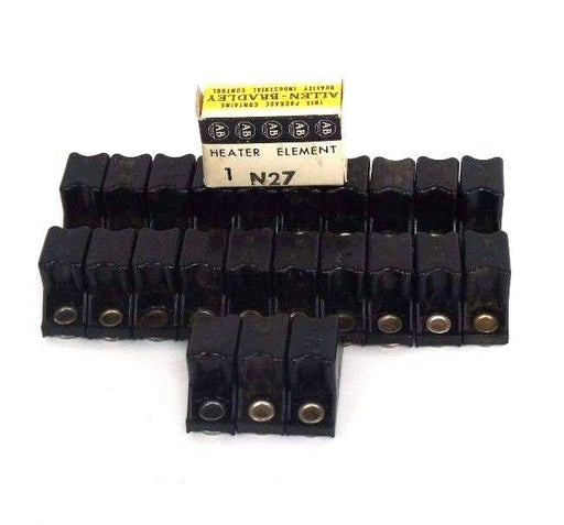 LOT OF 24 ALLEN BRADLEY N27 OVERLOAD THERMAL UNIT HEATING ELEMENTS