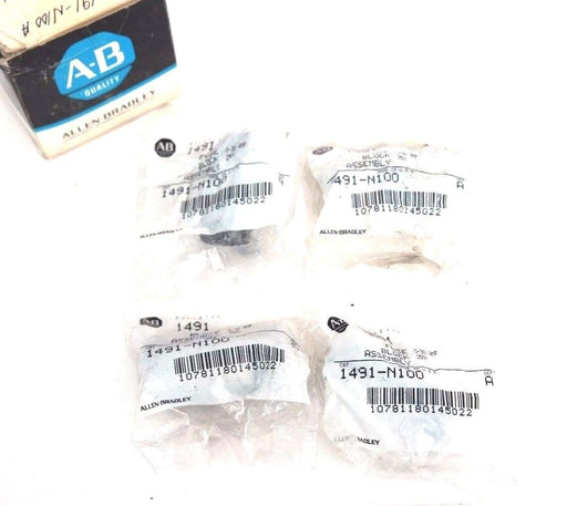 LOT OF 4 NEW ALLEN BRADLEY 1491-N100 FUSE BLOCKS SER. A, 0-30AMP, 250V, 1491N100