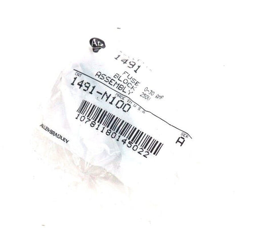 LOT OF 4 NEW ALLEN BRADLEY 1491-N100 FUSE BLOCKS SER. A, 0-30AMP, 250V, 1491N100