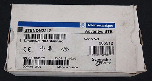 NIB TELEMECANIQUE STBNDN2212 DEVICENET NETWORK INTERFACE MODULE STB 205512