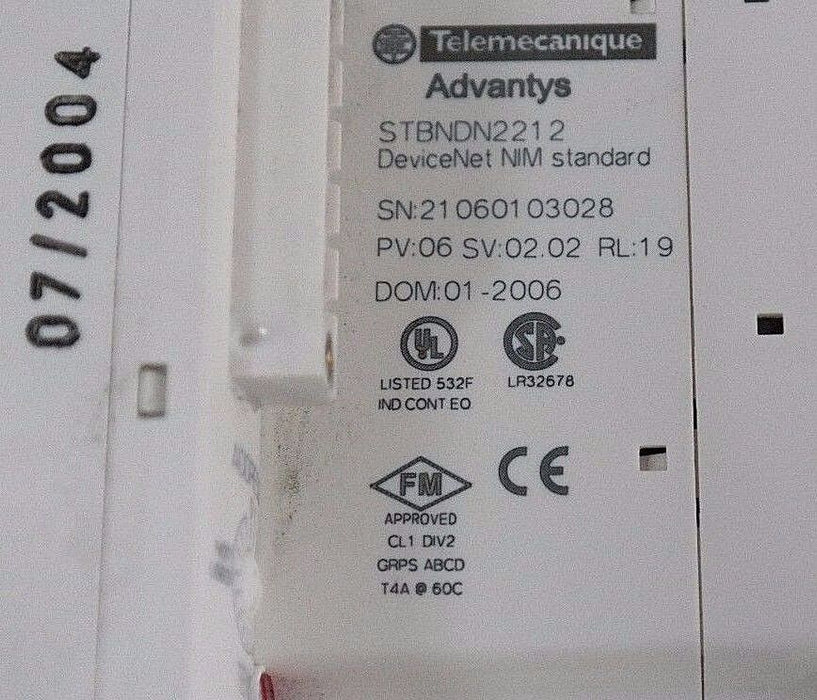 NIB TELEMECANIQUE STBNDN2212 DEVICENET NETWORK INTERFACE MODULE STB 205512