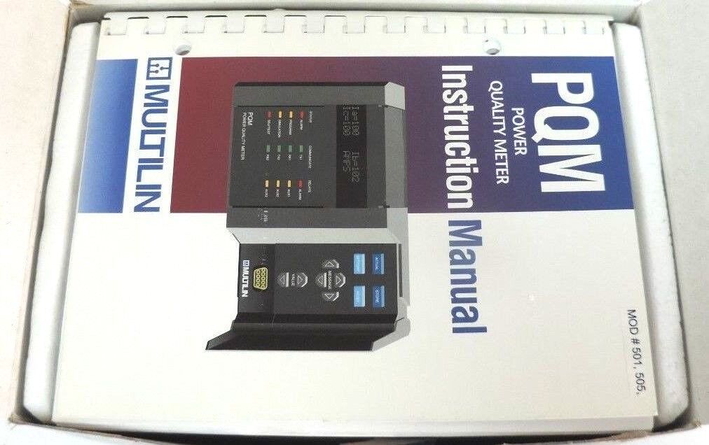 NIB GE MULTILIN PQM POWER QUALITY METER VERSION: 301.000 W/ PC SOFTWARE