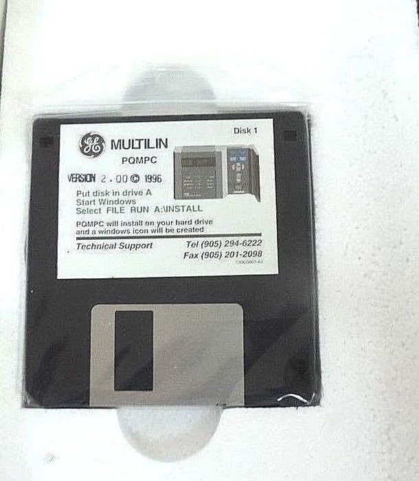 NIB GE MULTILIN PQM POWER QUALITY METER VERSION: 301.000 W/ PC SOFTWARE