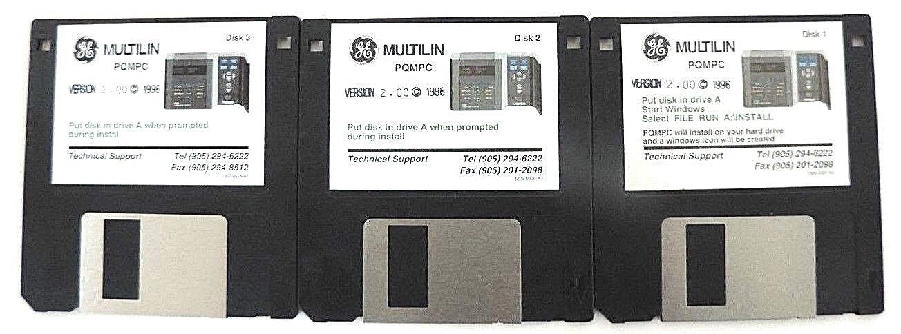 NIB GE MULTILIN PQM POWER QUALITY METER VERSION: 301.000 W/ PC SOFTWARE