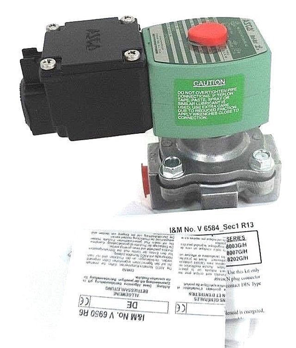 NIB ASCO JKF8215G010 SOLENOID VALVE 2WAY 10.1WATT 24V 3/8IN PORT