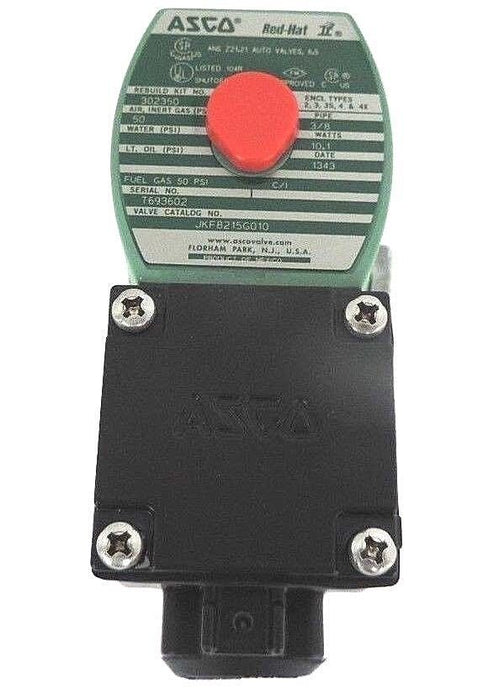 NIB ASCO JKF8215G010 SOLENOID VALVE 2WAY 10.1WATT 24V 3/8IN PORT