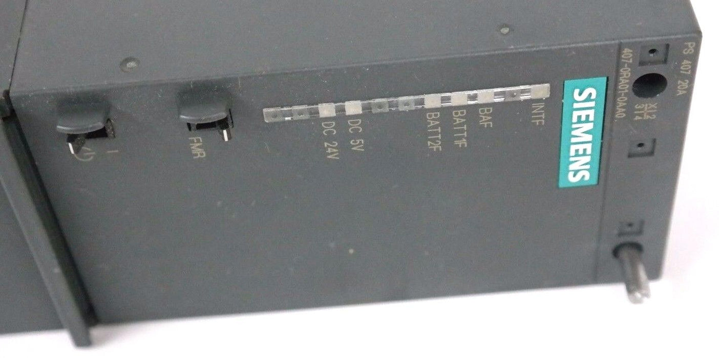 NEW SIEMENS SIMATIC S7  6ES7407-0RA01-0AA0 POWER SUPPLY PS407 AC20AS VERSION 1