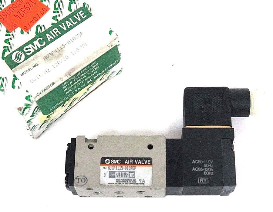 NIB SMC NVSP4115-0109DP AIR VALVE 110/120V, 50/60HZ NVSP41150109DP