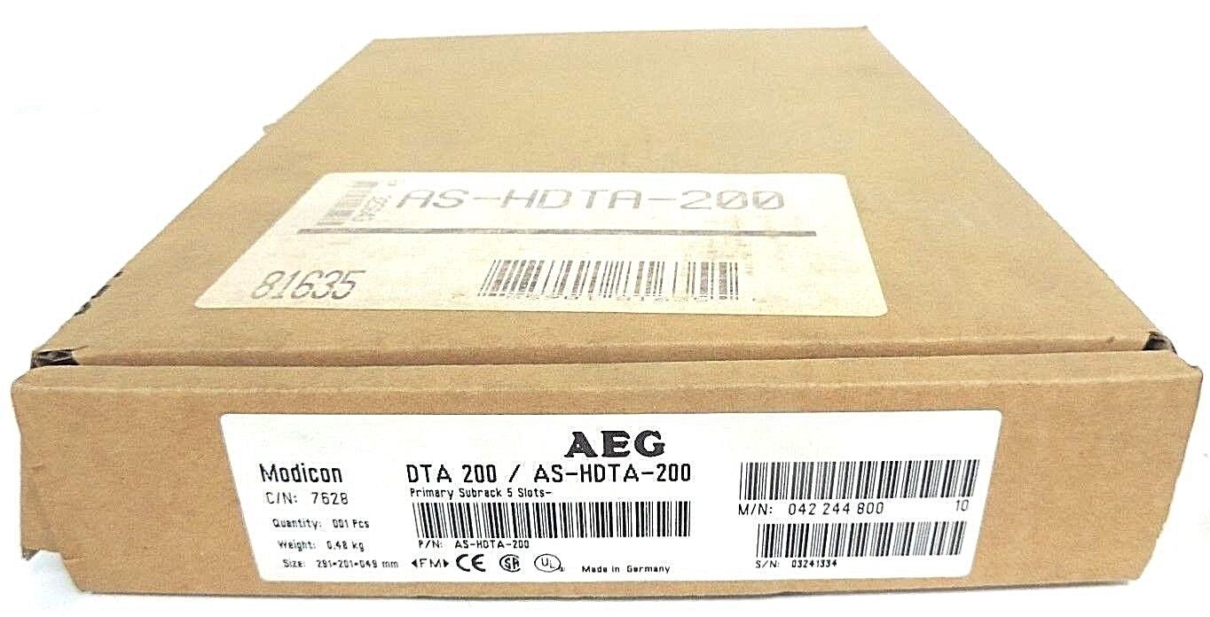 NEW SCHNEIDER MODICON DTA 201 7628-042.244 801 SECONDARY SUBRACK 5 SLOT