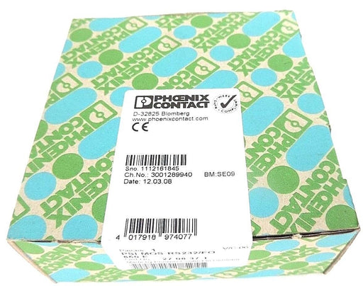 F/S PHOENIX CONTACT PSI-MOS-RS232/FO 850E FIBER OPTIC CONVERTER/TRANSMITTER