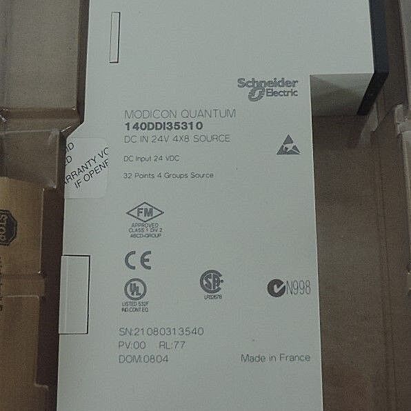 NEW SCHNEIDER MODICON 140DDI35310 DC IN 24V 4X8 SOURCE MODULE 140-DDI-353-10