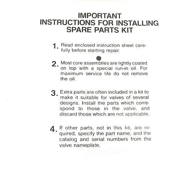 NIB ASCO 302-927 REBUILD KIT BULL. 8321, 302927