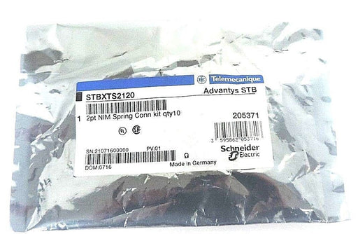 NEW TELEMECANIQUE STBXTS2120 ADVANTYS STB 2PT NIM SPRING CONN KIT QTY: 10