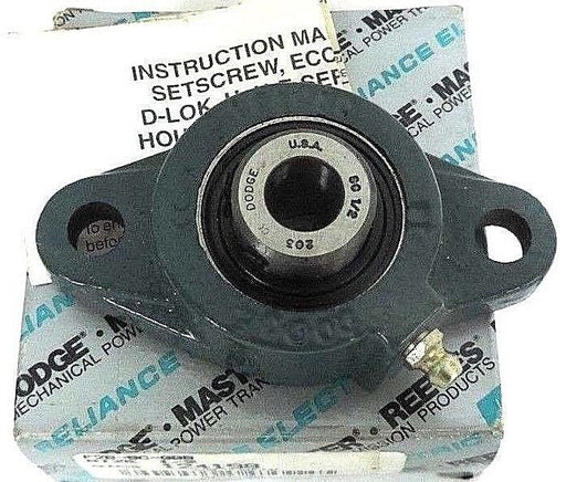 NIB DODGE RELIANCE ELECTRIC F2B-8C-008 FLANGE BLOCK BEARING 1/2", 124198