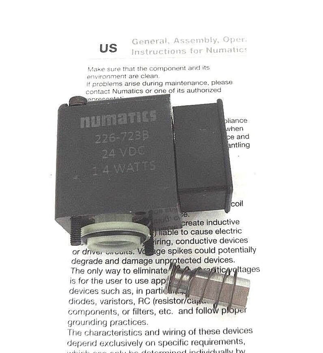 NEW NUMATICS 226-723B SOLENOID VALVE 24VDC, .06A