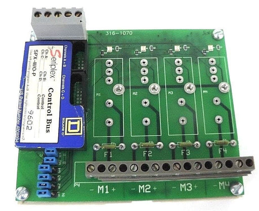 SQUARE D SPX-4I/O-P SERIPLEX CONTROL BUS SPX4IOP, 316-1070, 316-2070-003