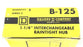 NIB SQUARE D B-125 SERIES 2 INTERCHANGEABLE RAINTIGHT HUB 1-1/4", B125