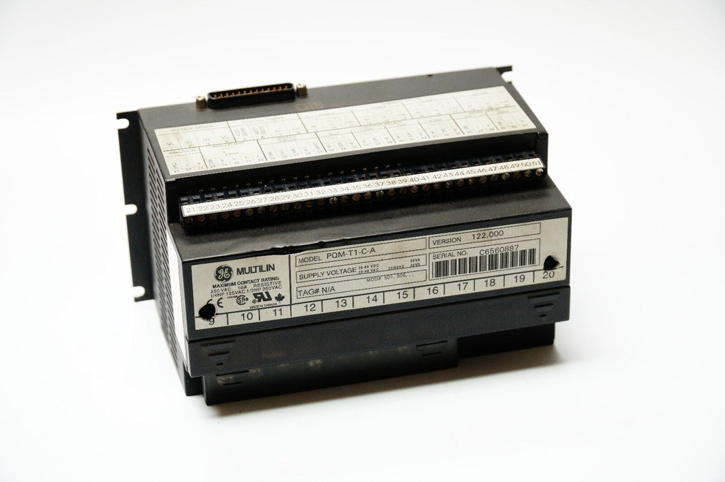 REPAIRED GE MULTILIN PQM-T1-C-A VER. 122.000 POWER QUALITY METER PMQT1CA