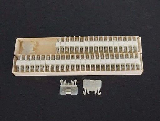 BOX OF 45 NEW ALLEN BRADLEY 1492-F4 SER. A TERMINAL BLOCKS 1492F4