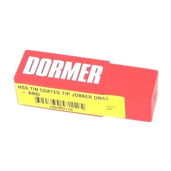 LOT OF 10 NEW DORMER A012 HSS TIN COATED TIP JOBBER DRILL - ANSI, 1/4 IN