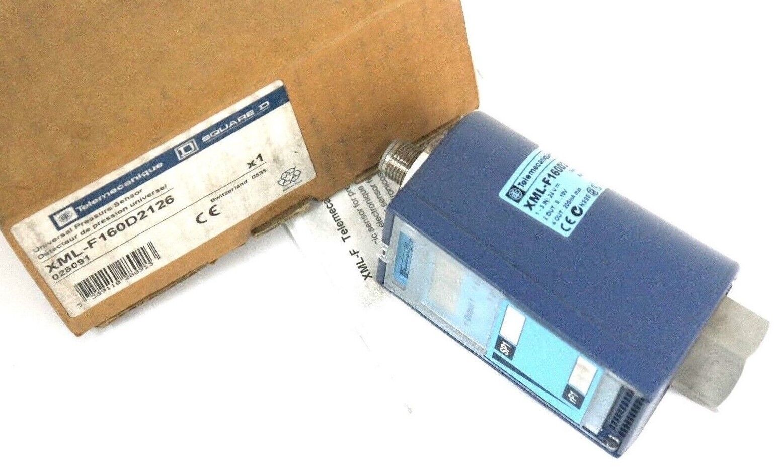 NIB TELEMECANIQUE XML-F160D2126 UNIVERSAL PRESSURE SENSOR 0-160BAR, 028091