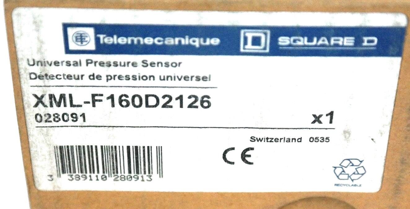 NIB TELEMECANIQUE XML-F160D2126 UNIVERSAL PRESSURE SENSOR 0-160BAR, 028091