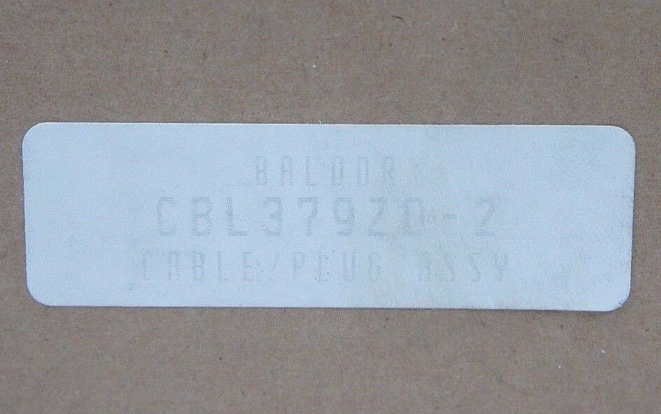 NIB BALDOR CBL379ZD-2 CABLE & PLUG ASSY CBL379ZD2