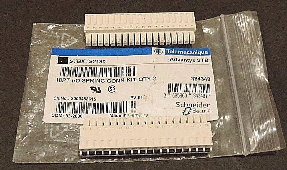NEW TELEMECANIQUE STBXTS2180 18PT I/O SPRING CONN KIT ADVANTYS STB