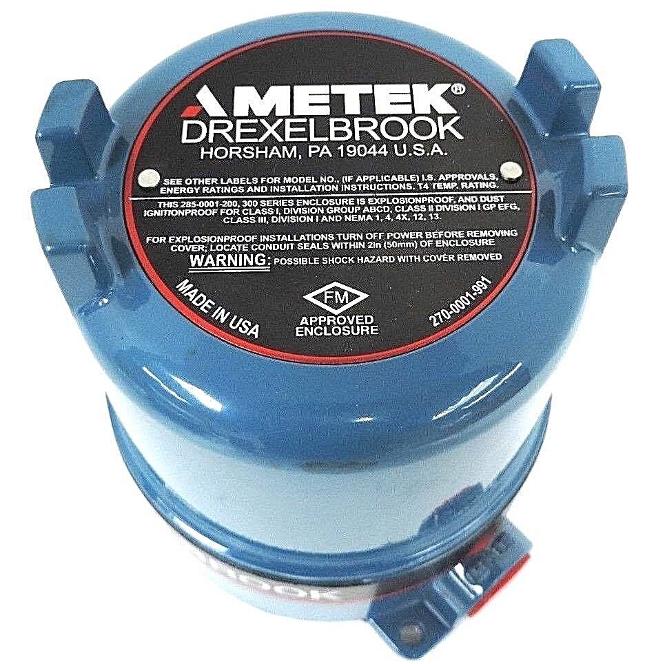 NEW AMETEK DREXELBROOK 285-0001-200 EXPLOSIONPROOF ENCLOSURE 270-0001-991
