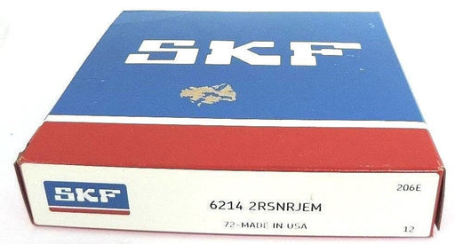NIB SKF 62142RSNRJEM BALL BEARING SINGLE ROW W/SNAP RING 6214-2RSNRJEM