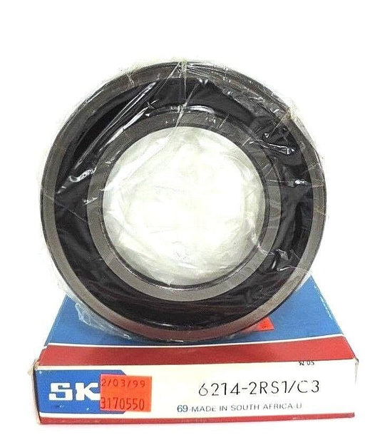 NIB SKF 6214-2RS1/C3 BALL BEARING SINGLE ROW DEEP GROOVE 70X125X24MM