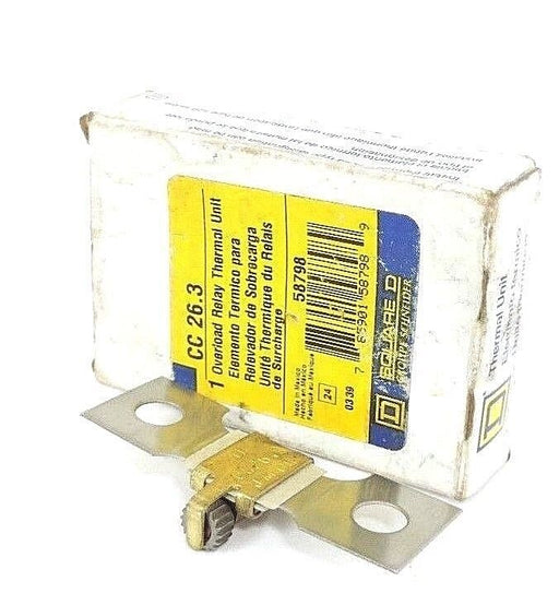 NIB SQUARE D CC 26.3 OVERLOAD RELAY THERMAL UNIT 58798