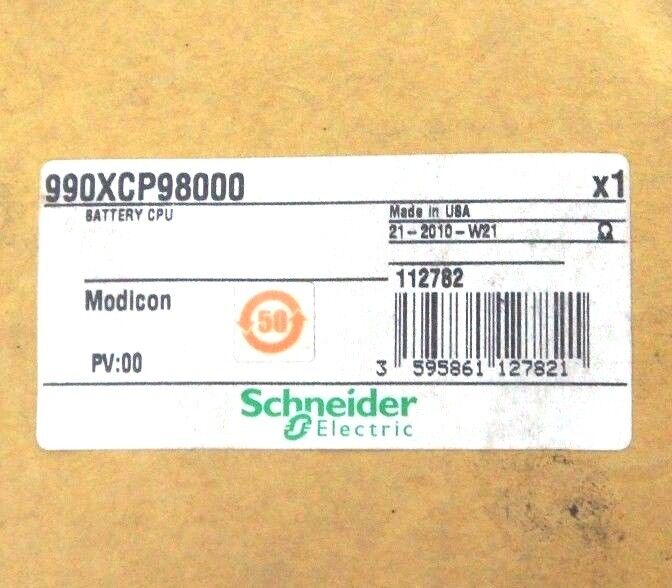 NIB SCHNEIDER ELECTRIC 990XCP98000 TSX QUANTUM BATTERY CPU PV: 00