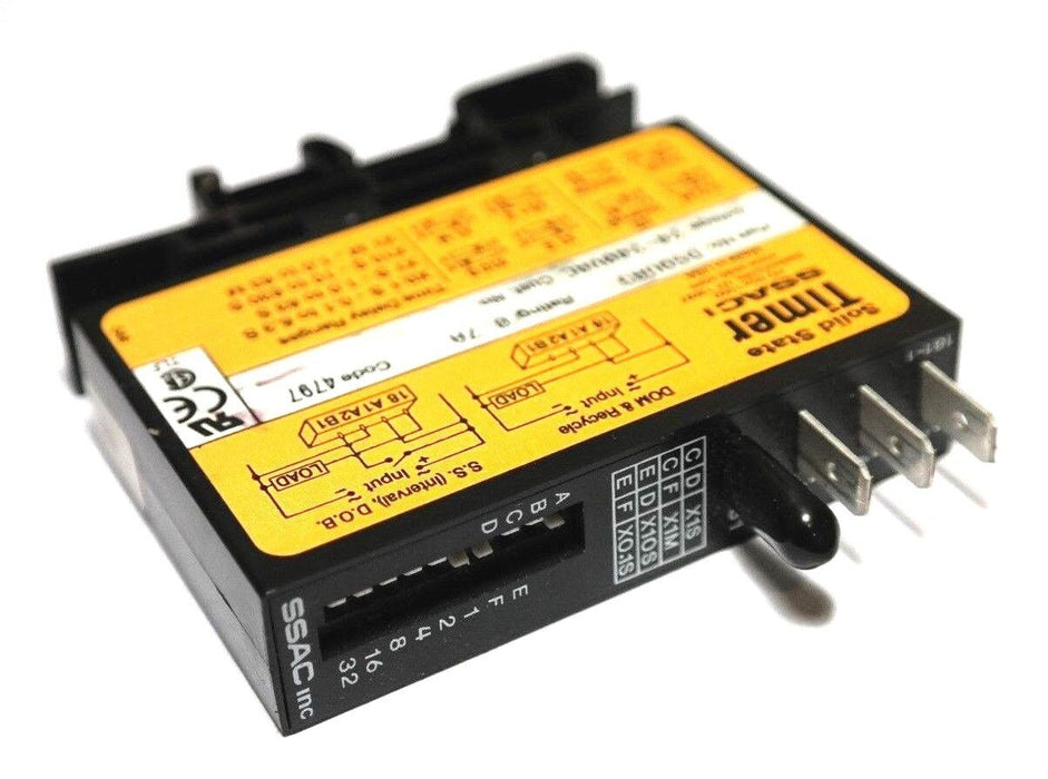 NEW SSAC DSQUA3 MULTIFUNCTION TIMER MODULE 24-240VAC, 0.7A